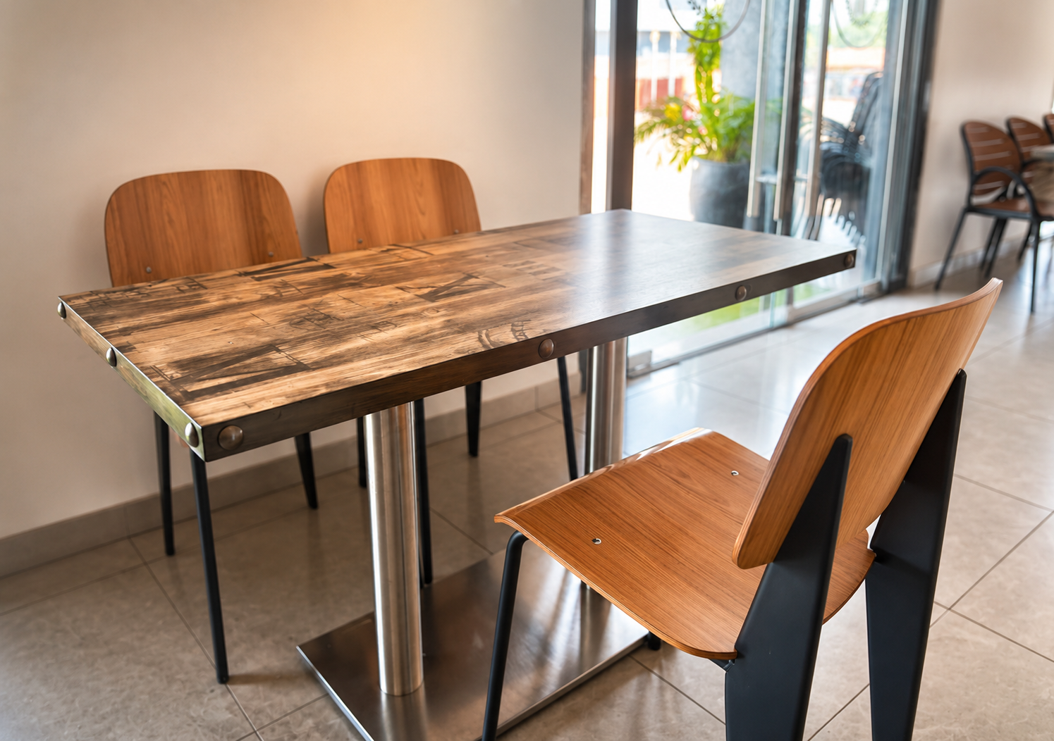 Table dressée au Restaurant AMB Kankan